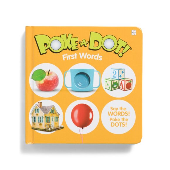 MELISSA & DOUG Multi Poke A Dot First Words Board Book - Picture 1 of 2